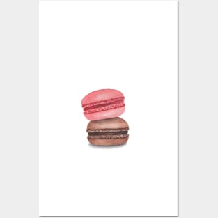 Macarons watercolor Posters and Art